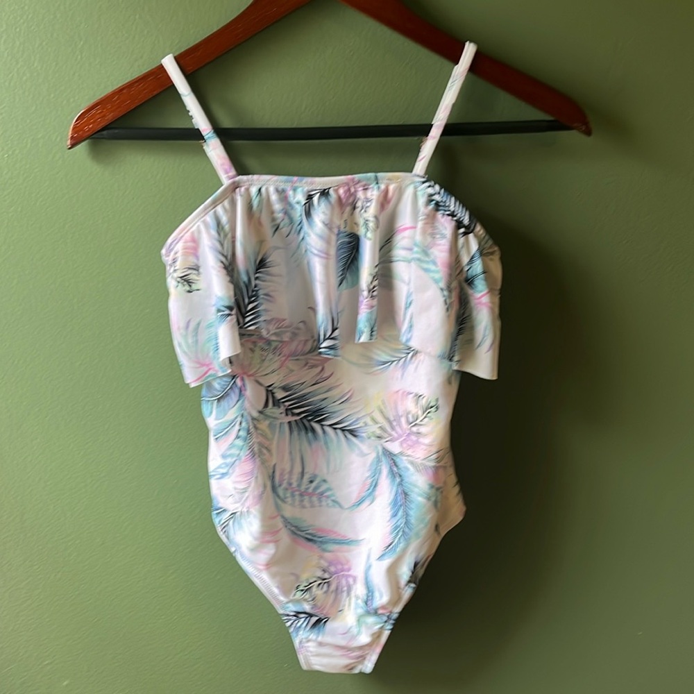 Rasins Big Girl Large LaPlaya Tropical Swimwear 84%RecycledPolyester16% Spandex